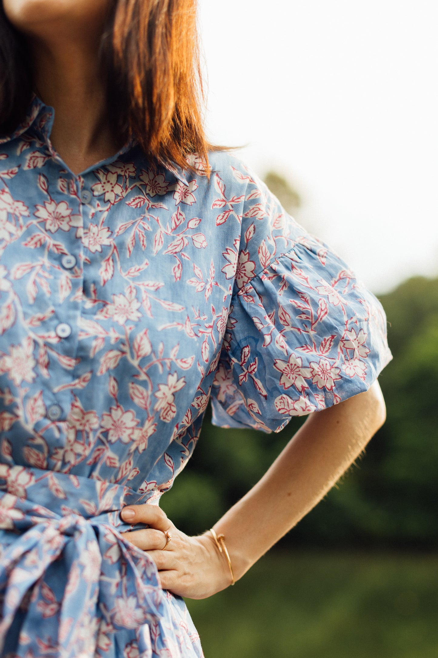 BLOOMING DRESS-BLUE