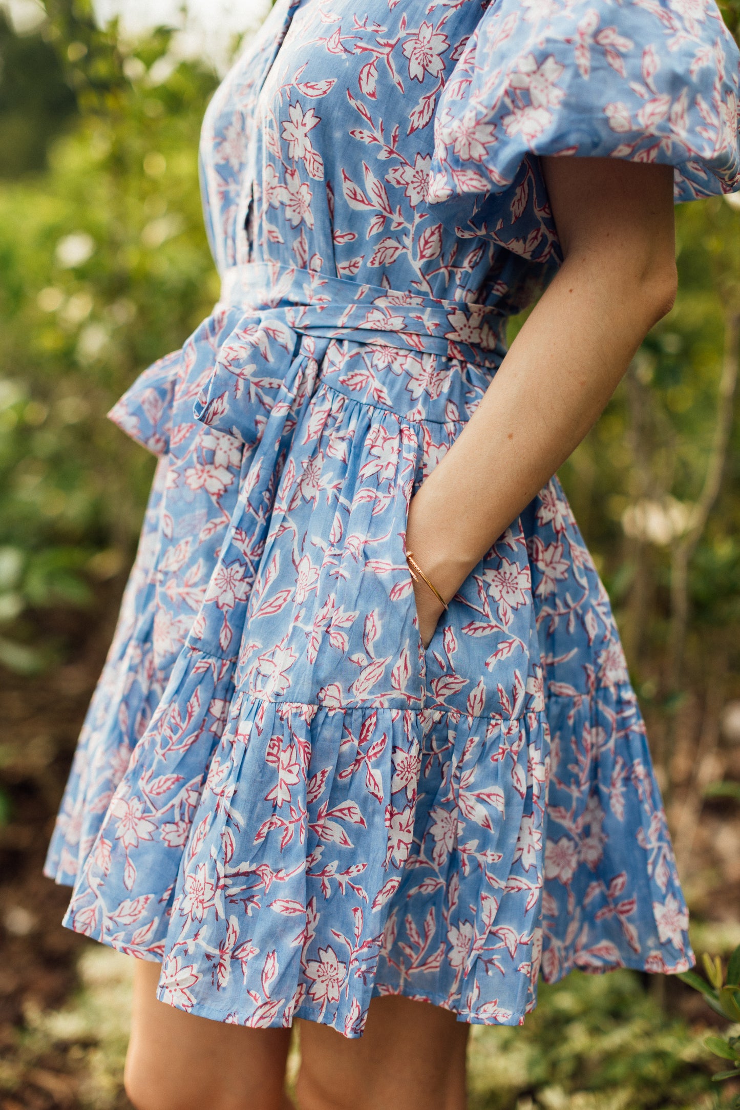 BLOOMING DRESS-BLUE