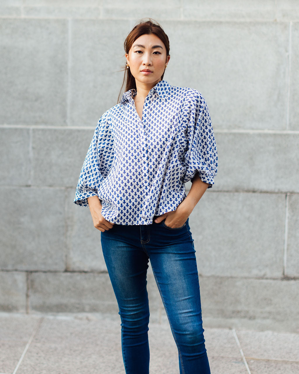 INDRA MUSE SHIRT (BLUE)