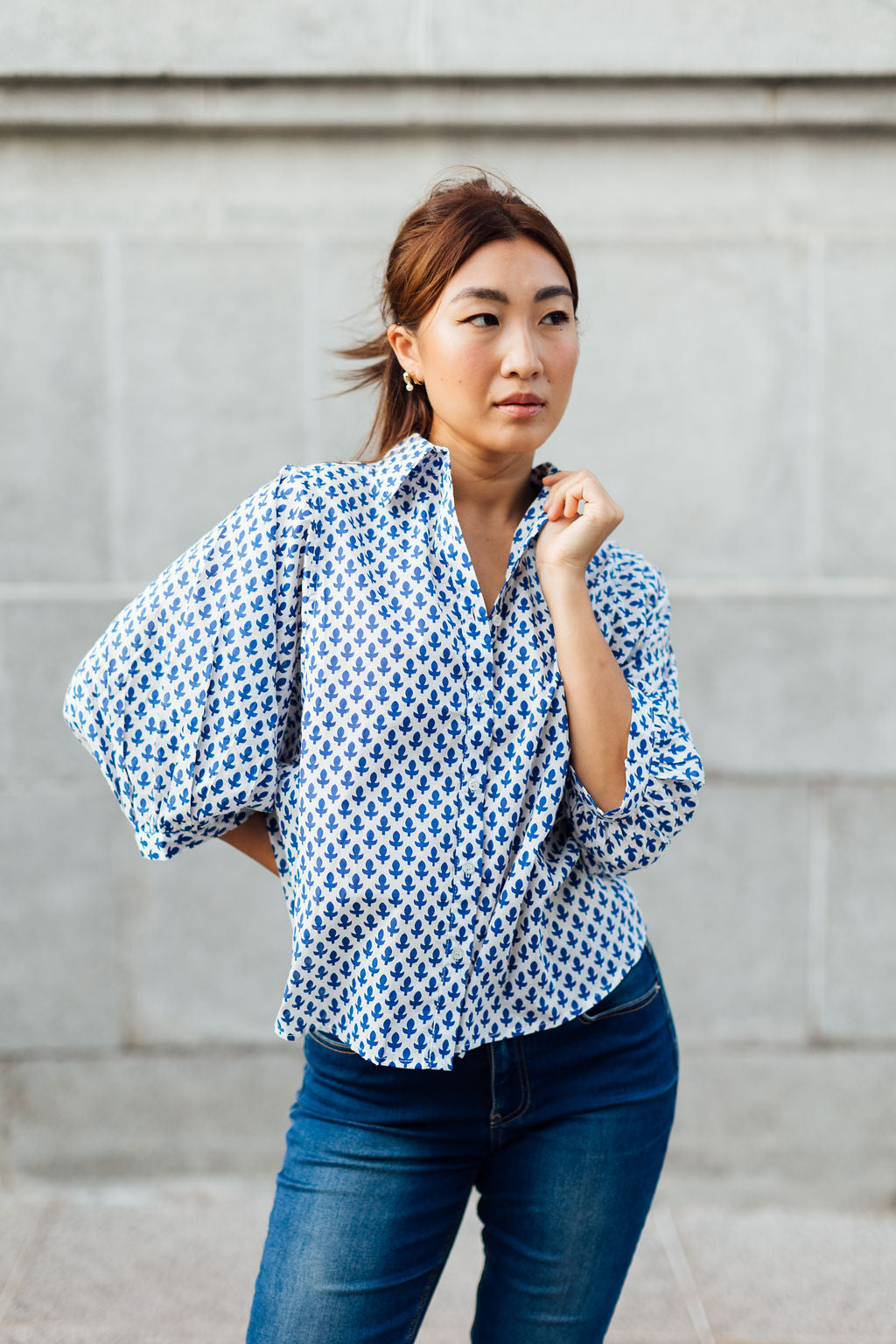 INDRA MUSE SHIRT (BLUE)