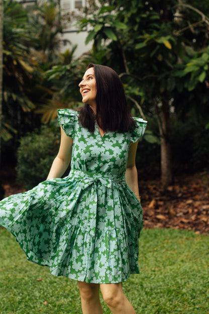 LARA DRESS in FOLIAGE